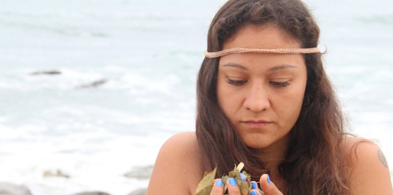 Ani Rivera en la playa